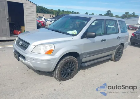 2004 Honda Pilot Lx из США, поврежденный, VIN 2HKYF18124H507625